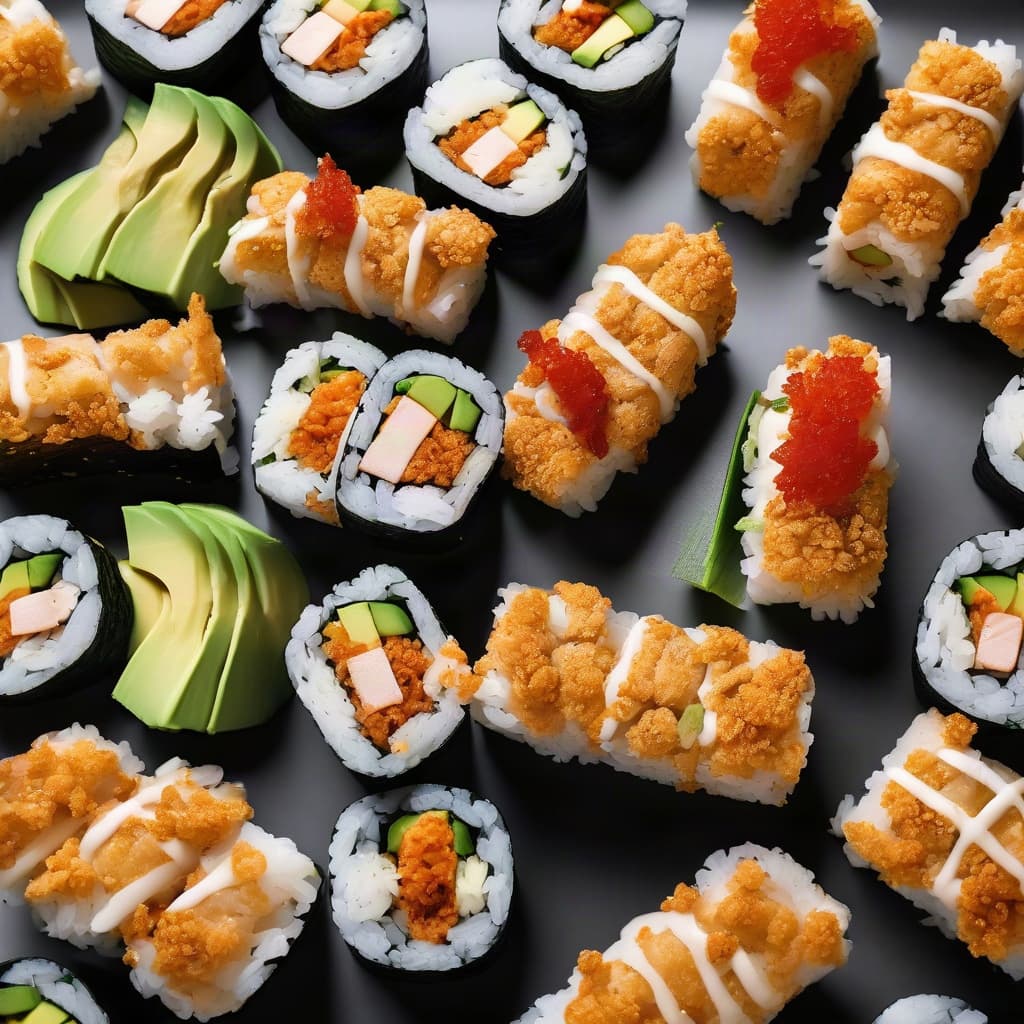 Yeg Salmon Crunch Roll (8 pcs)