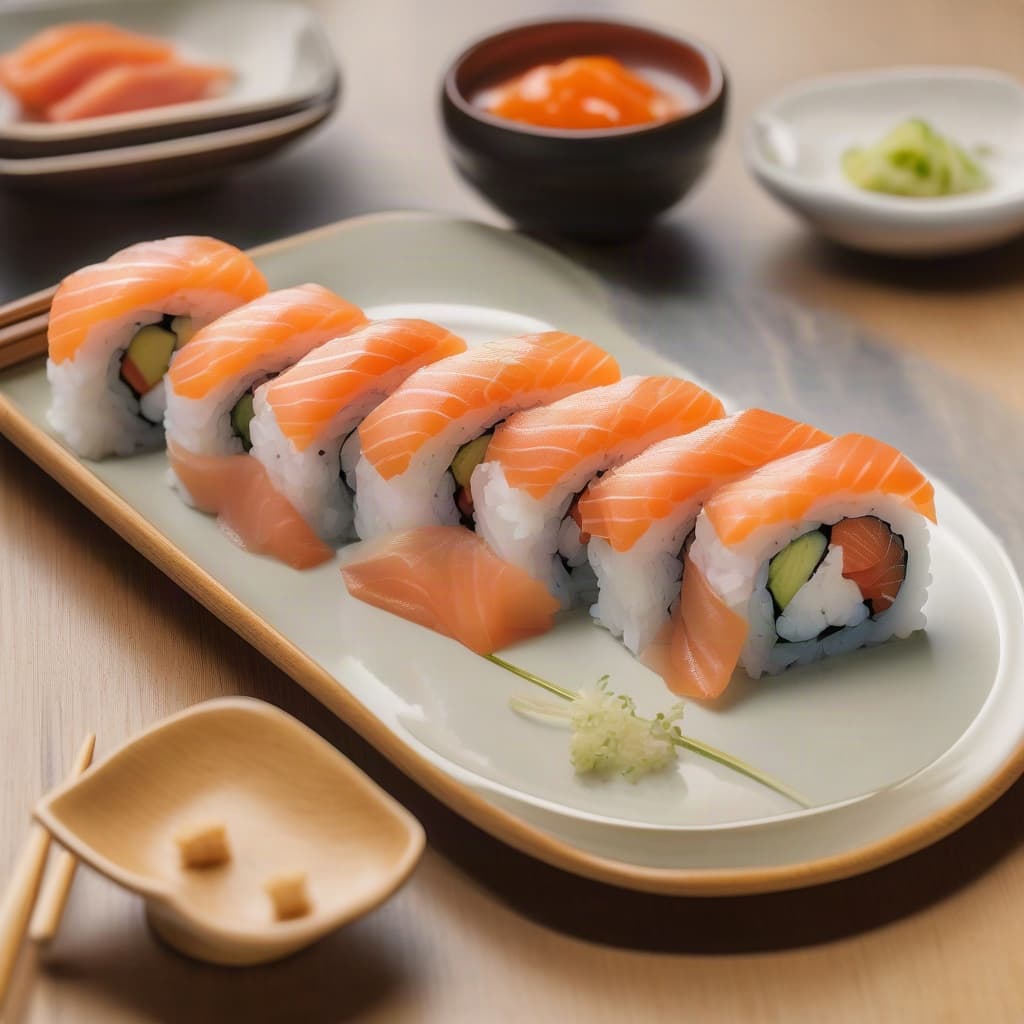 Smoked Salmon Maki (6 pcs)