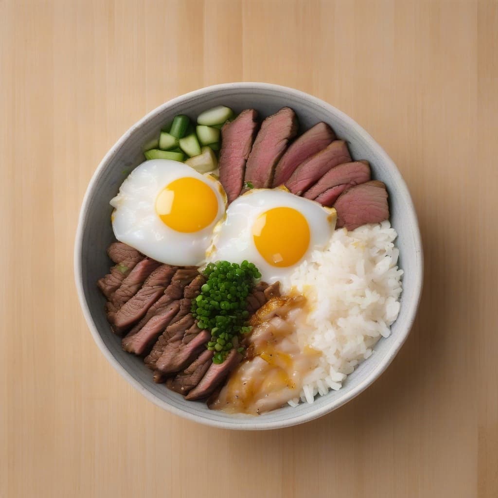 Beef & Egg Rice Bowl